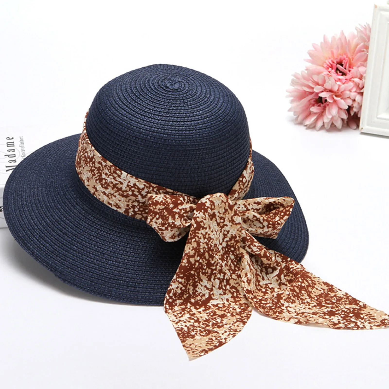 Running Hat Women Summer Wide Straw Hat 