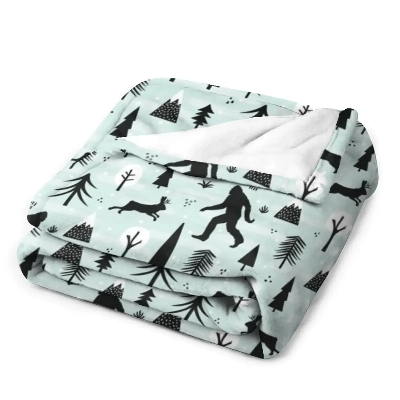 Одеяло с рисунком Bigfoot Jackalope роскошное утолщенное одеяло для дивана одеяла