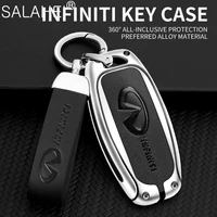 metalleather car key case cover shell protector for infiniti ex fx qx g25 g37 fx35 qx60 q50 qx50 ex37 q30 ex35 jx35 accessories