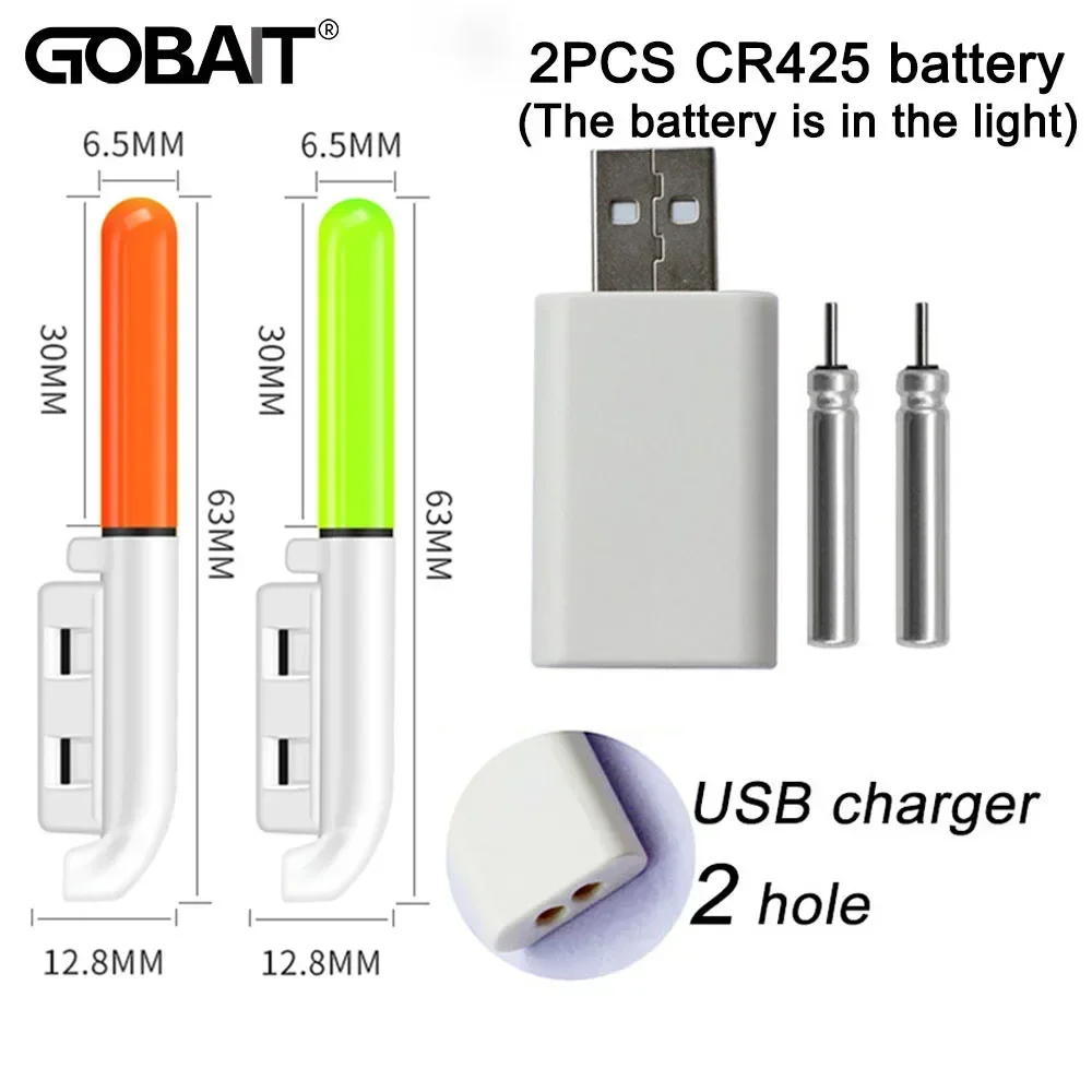 Электронная Удочка Gobait Со Вспышкой Стандартная Батарея Cr425