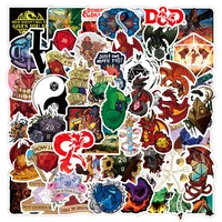 50pcs anime dungeons and dragons graffiti decal notebook stickers for luggage laptop skateboard motor bicycle car guitar sticker