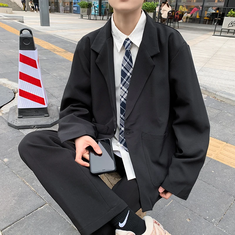 

Повседневный Универсальный костюм пальто мужской Весенний новый корейский Свободный маленький костюм
