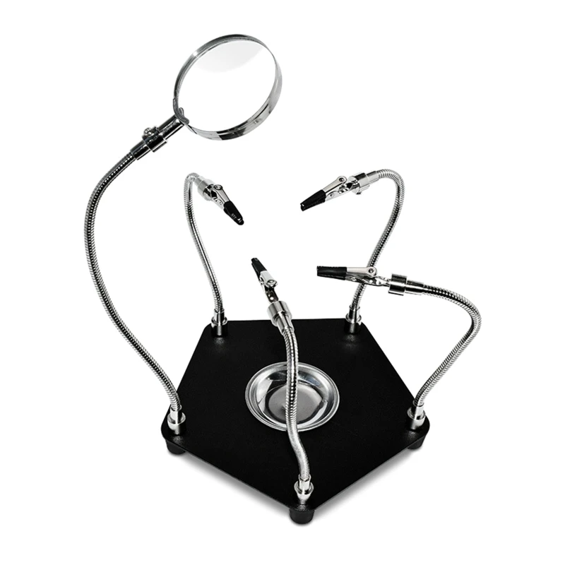 

Helping Hand Soldering Pcb Holder With 3x Magnifying LampElectronic Repair Tool