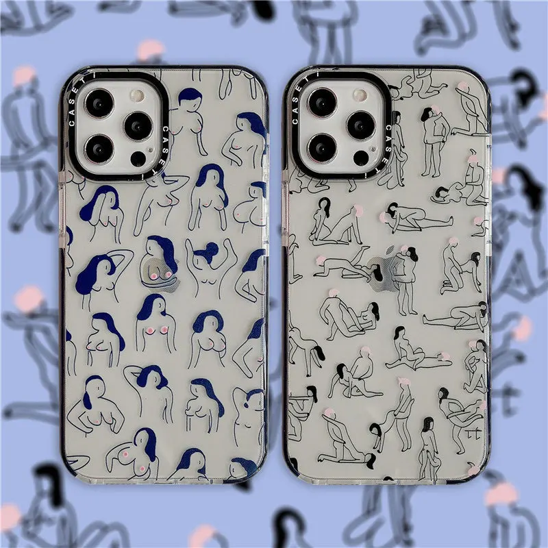 

CASETIFY Europe Abstract Spoof Naked Phone Cases for IPhone 14/13/12/11/X/XR/XS 14/13/12/11 Pro Max XS MAX Shockproof Soft Cover