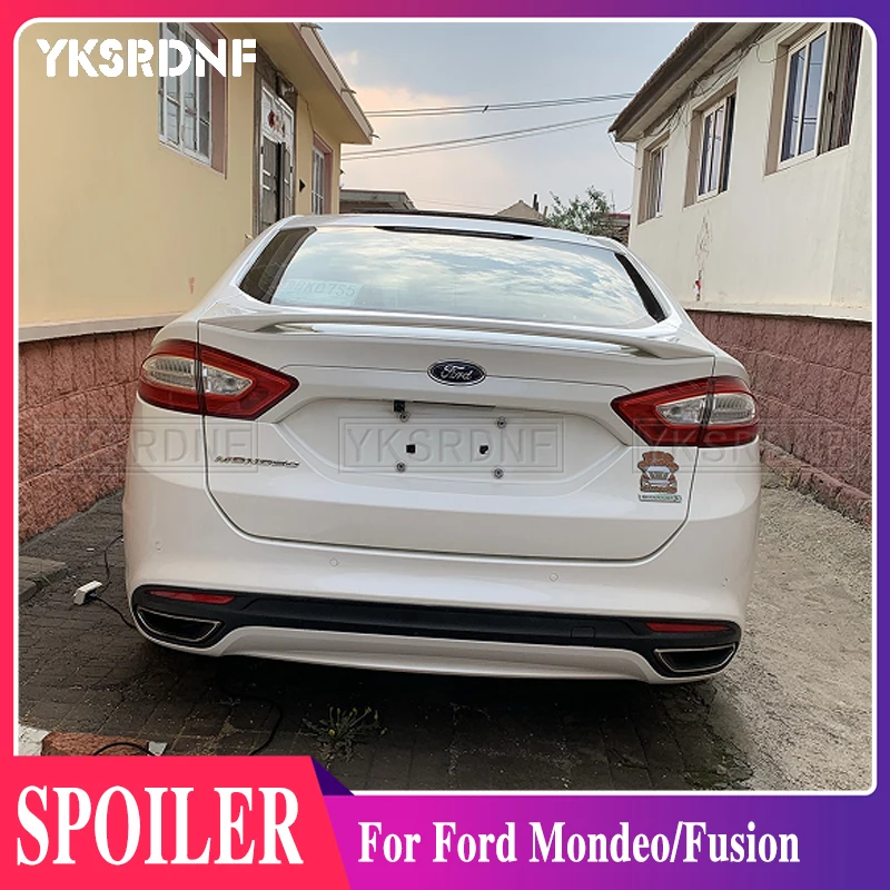 

Для Ford Mondeo/Fusion украшение автомобиля 2013 2014 2015 2016 2017 ABS пластиковая краска цветной задний спойлер для багажника