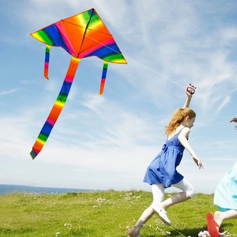

New Long Tail Rainbow Kite Outdoor Kites Flying Toys Kite For Children Kids