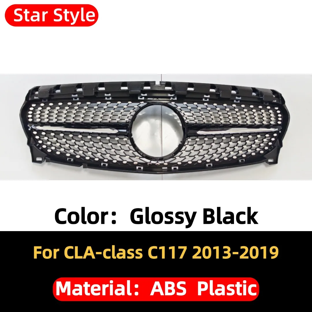

Аксессуары для тюнинга передней решетки бампера для Mercedes CLA C117 W117 2013-2019 CLA180 CLA200 CLA220 CLA260 GT Diamond Style