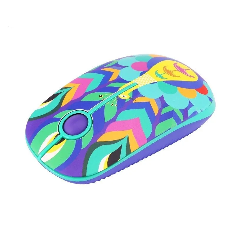 

Cute Cartoon Computer Gamer Mouse Gaming Mouse Wireless Laptop Mouse Desktop Universal Girly Creative Painted Pattern