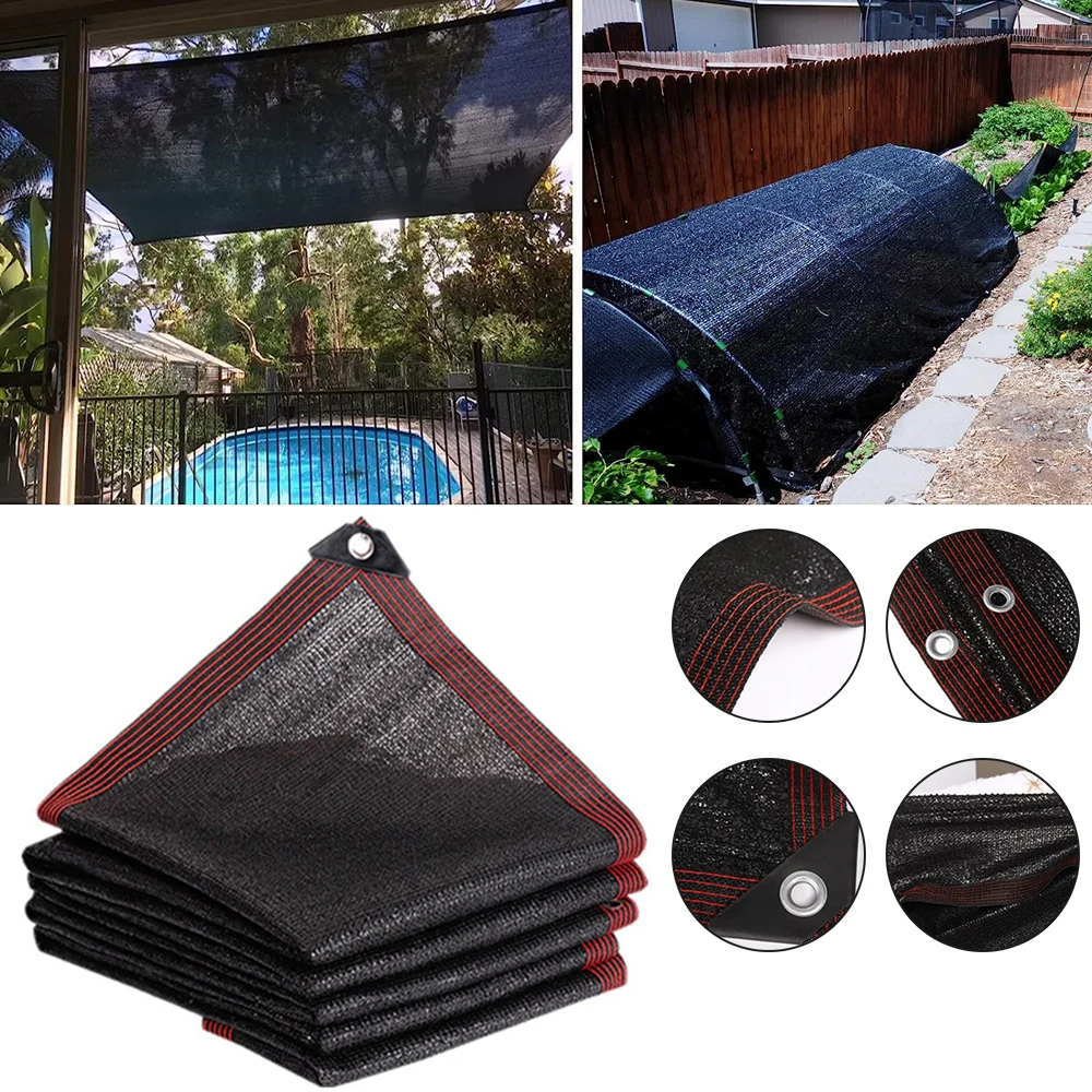 

Black Anti-UV Sunshade Net Plant Cover Mesh Garden Sun Shed Gazebo Awning Outdoor Sun Shade Netting Shading 90% Thickened Cover