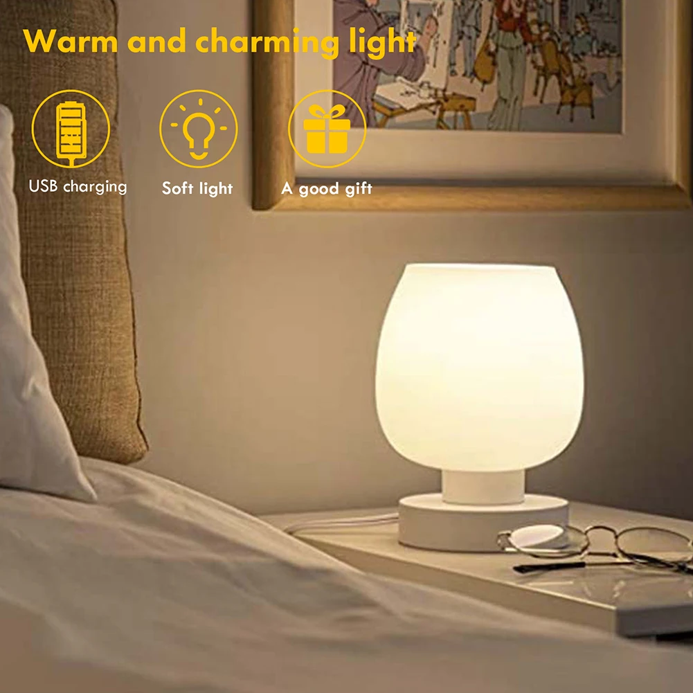 

Светодиодный атмосферная ночная светильник с регулируемой яркостью сенсорное управление детский спальный светильник портативный для украшения дома