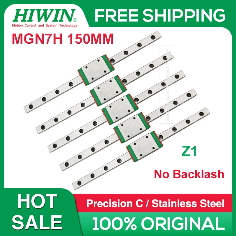 HIWIN Voron 0 0.1 V02 MGN7H 150MM Stainless Steel Linear Rail With Carriage 150mm For V0 01 02 3d Printer