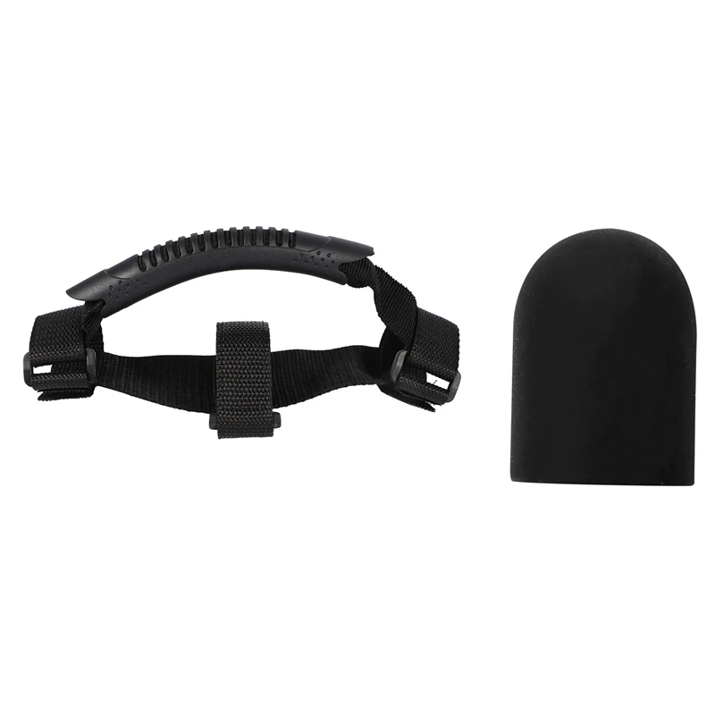 

2 Pcs Electric Scooter Parts: 1 Pcs Strips Handles Bandage & 1 Pcs Foot Support Sleeve Silicone Foot Support Cover