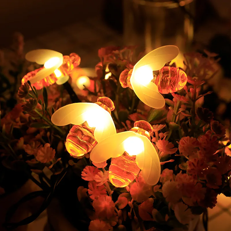 Светодиодные Гирлянды На Солнечной Энергии Для Пчел Уличные Водонепроницаемые