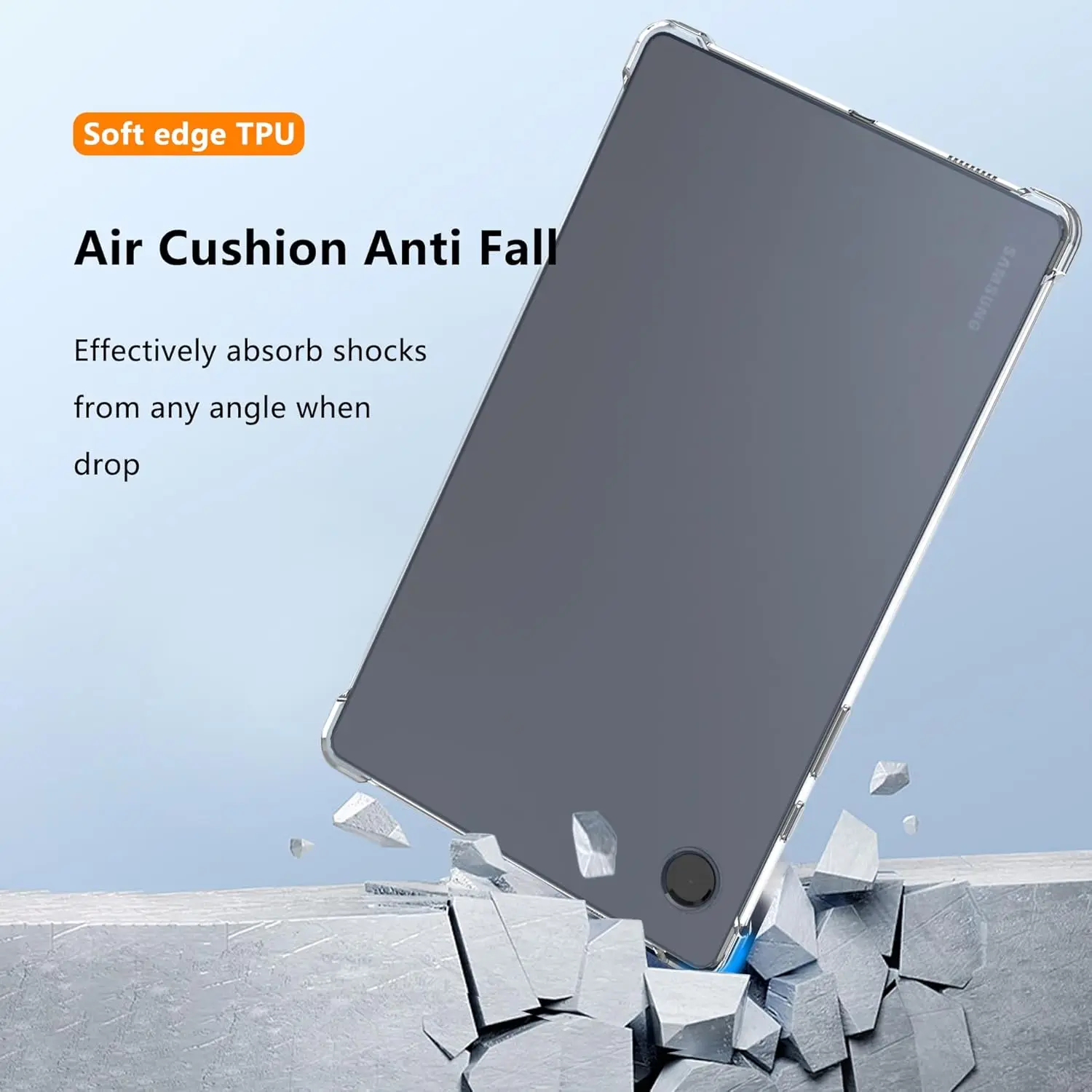 Чехол ablet для Samsung Galaxy Tab A9 2023 8 7 дюйма SM-X110 X115 прозрачный силиконовый чехол из ТПУ с