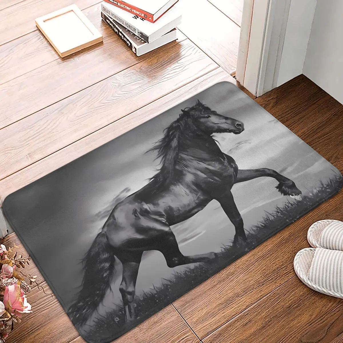 Коврик для ванной Galloping Horse Run аксессуары комнаты с животными душа домашний декор