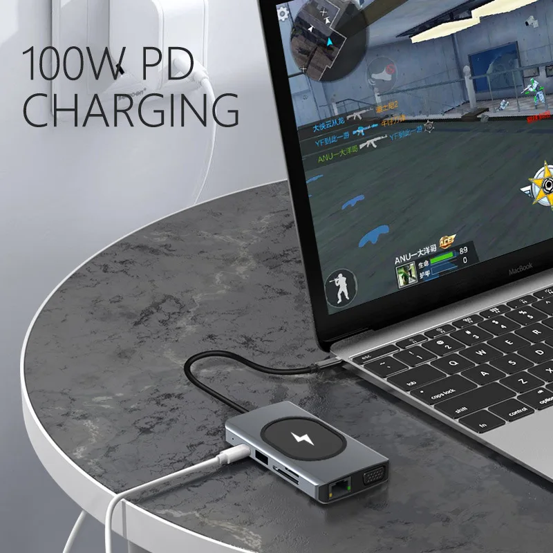 Док-станция USB Type-C RJ45 3 5 Thunderbolt |