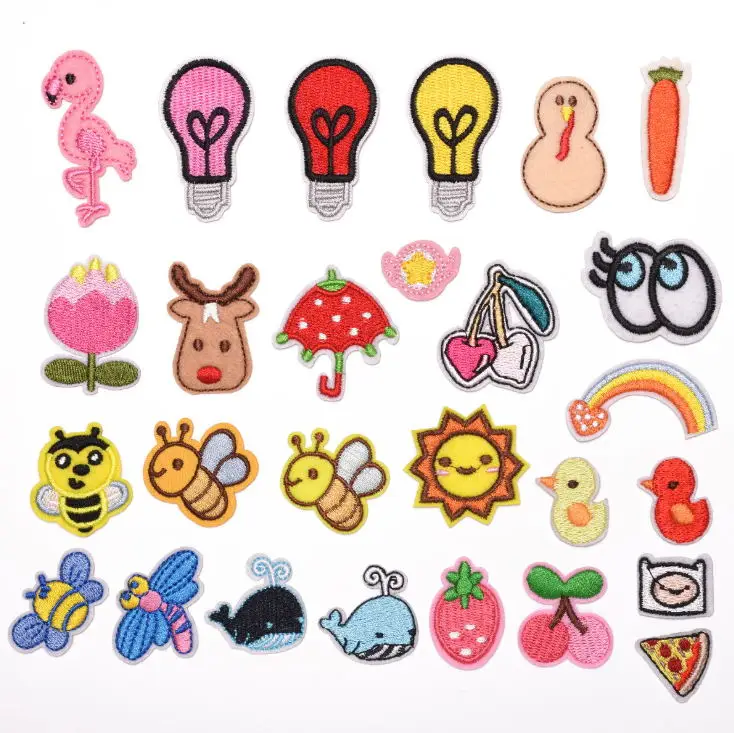 27 детской одежды Смешанная вышитая нашивка металлическая аппликация модная