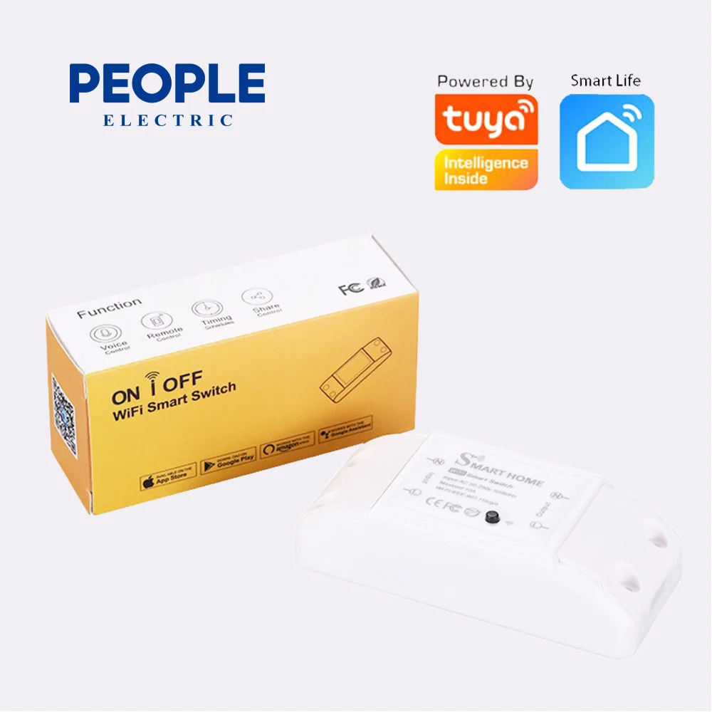 

PEOPLE Basic R2 Wifi DIY Smart Switch Remote Controller Smart Home eWeLink APP Control Work with Alexa Google Home Outlets