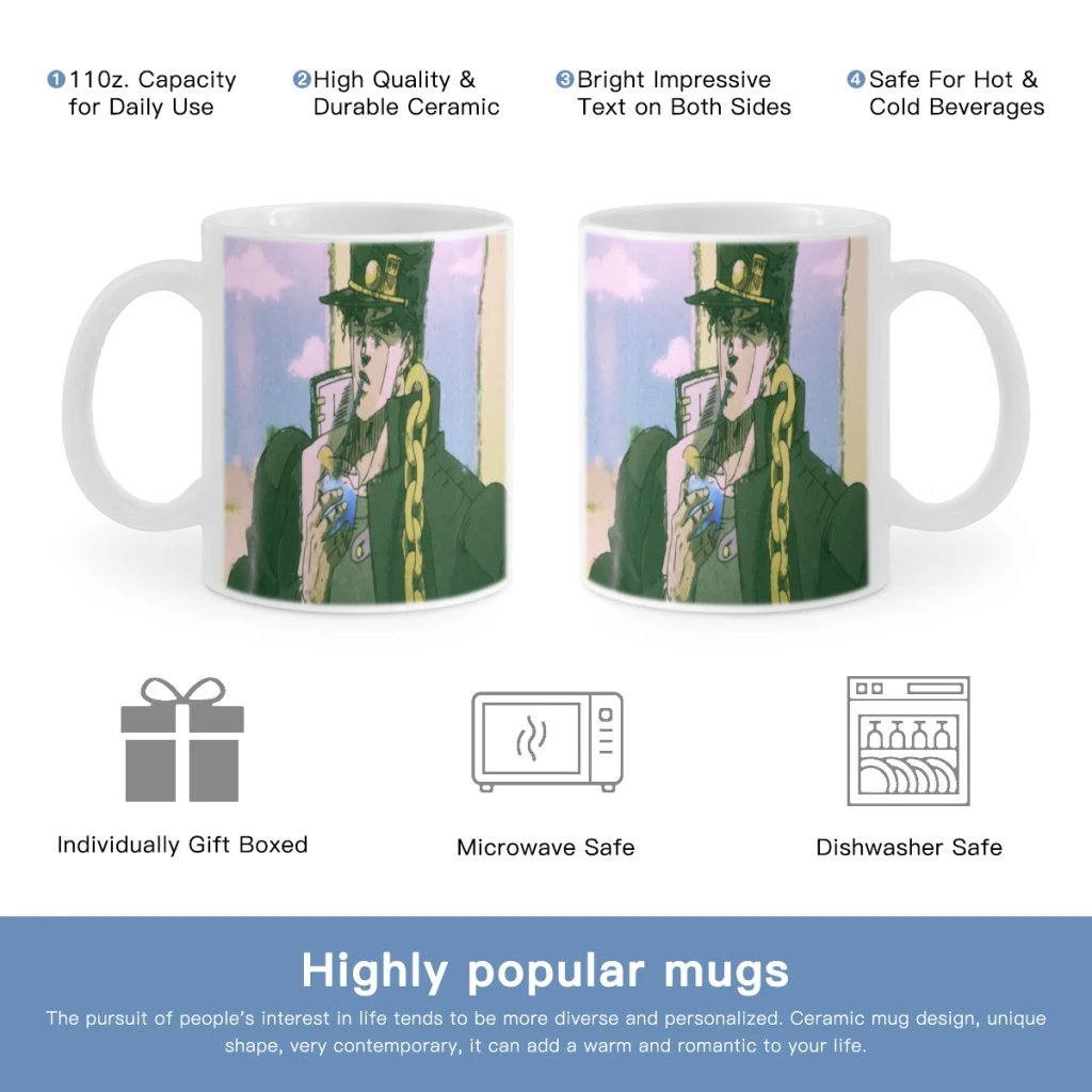 Кружка для завтрака с аниме JoJos Bizarres Adventure бесплатная доставка керамическая чашка