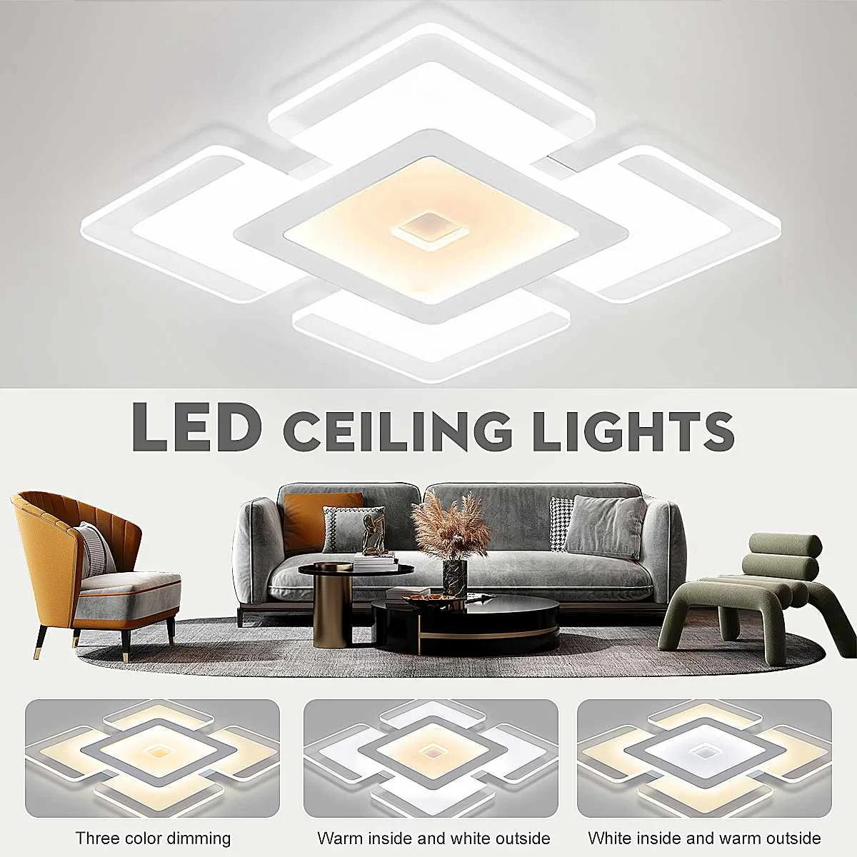 

New Led Chandelier Lamp For Living Room Bedroom Kitchern Home Chandelier Modern LED Ceiling Lights Acrylic Chandelier Lighting