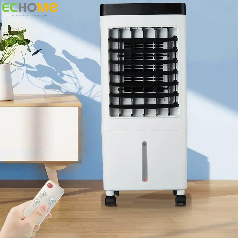 

ECHOME 10L Air Conditioner Fan with Remote Control Timing Large Wind Cooling Mobile Standing Fan Water Cooler Air Conditioning