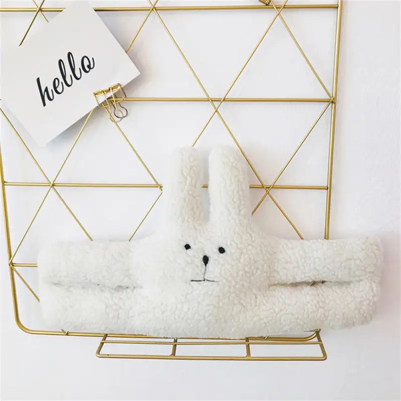 

Soft Anti-pinch Child Proofing Door Stoppers Skin-friendly Furniture Protection Card Finger Safety Guard White Rabbit Plush