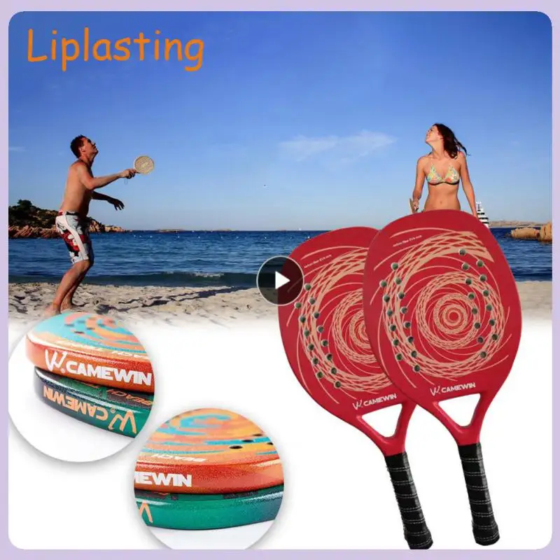 

Green/orange Fitness Paddle Racket Full Carbon Fiber Outdoor Sports Tennis Racket Paddle Racket Beach Tennis Racket Durable