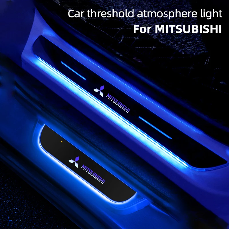 

Car LED Pedal Light, Welcome Threshold Light for Mitsubishi Outlander Lancer 9 EX ASX Pajero L200 Colt Eclipse Ralliart