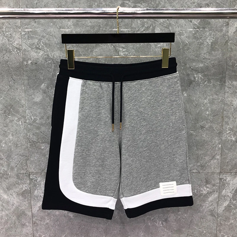 Summer New Hot Pants Fashion Brand Men's Beach Pants Casual Striped Mixed Colors Beach Board Shorts Resort Style Male Pants