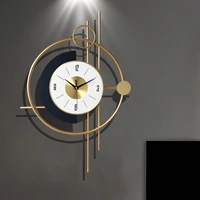 3d digital wall clock luxury metal electronic mechanism aesthetic wall sticker kitchen clock orologio da parete room decor