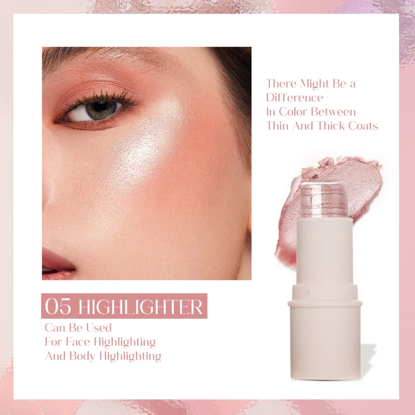 

YOUNG VISION Multifunctional Makeup Stick Lazy Highlighter Shaping Rouge Matte Blush Stick