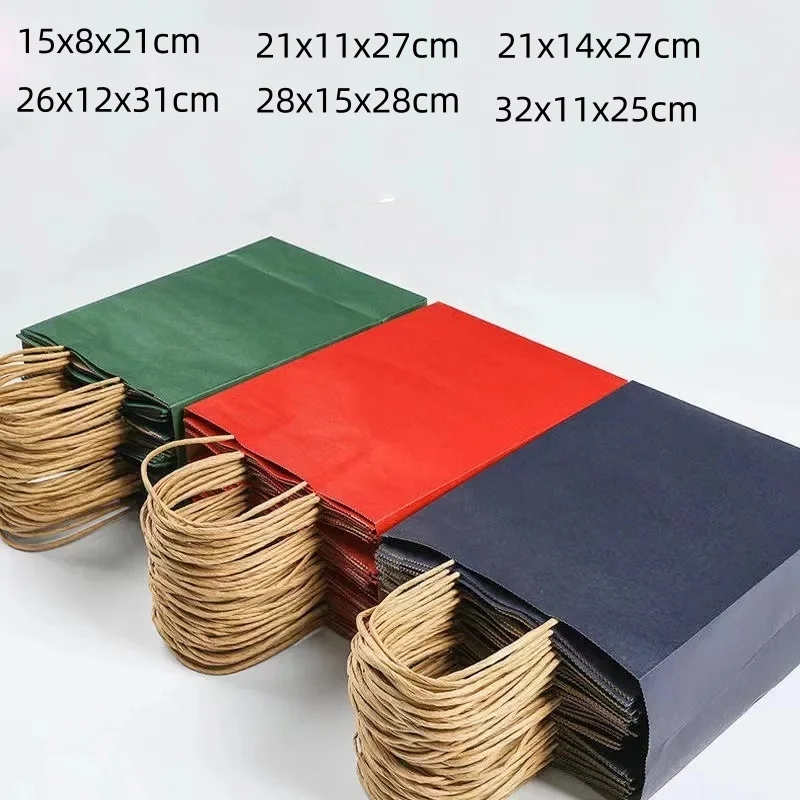 Рождественские Сумки оригинальные подарки из крафт-бумаги для торжества пенсии