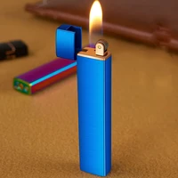 creative mini cigarette lighter metal gas lighter open flame portable grinding wheel lighter unusual lighters gadgets for men
