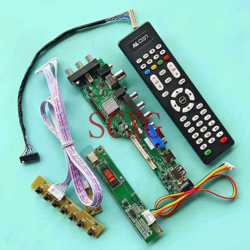 

Display DVB Digital Controller Board For LTN121XJ LTN121XU 1024*768 Kit 1-CCFL LVDS 20 Pin 12.1" USB HDMI-Compatible VGA AV RF
