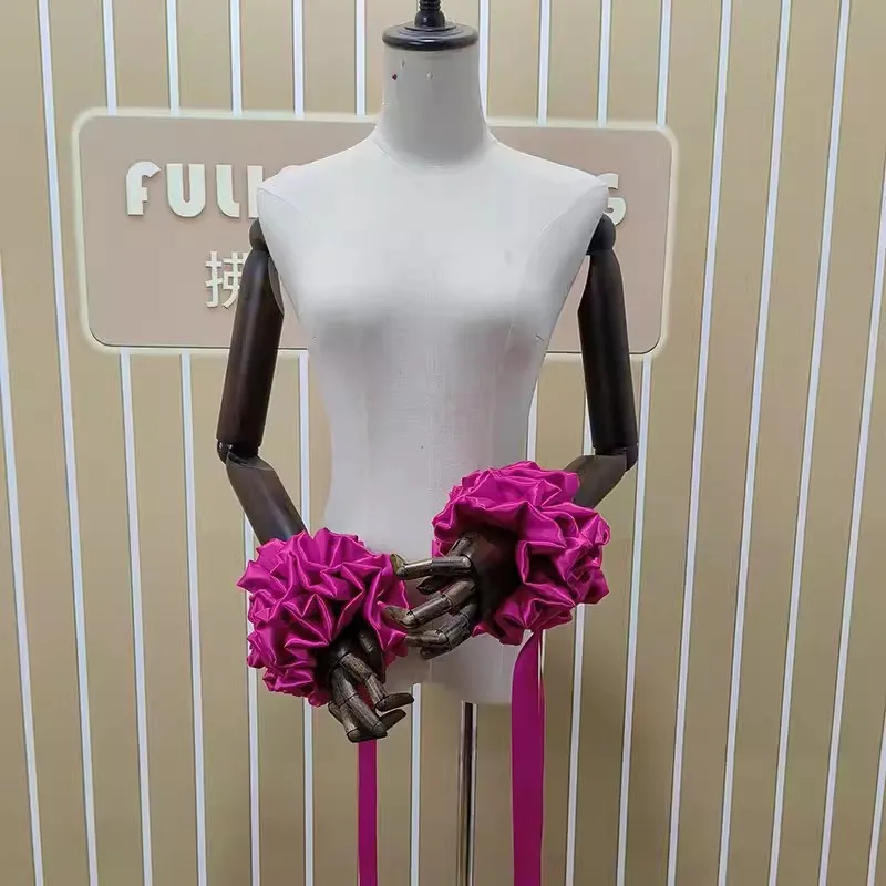 Одежда для современных танцев Waltz аксессуары рук бальных манжеты с цветами из