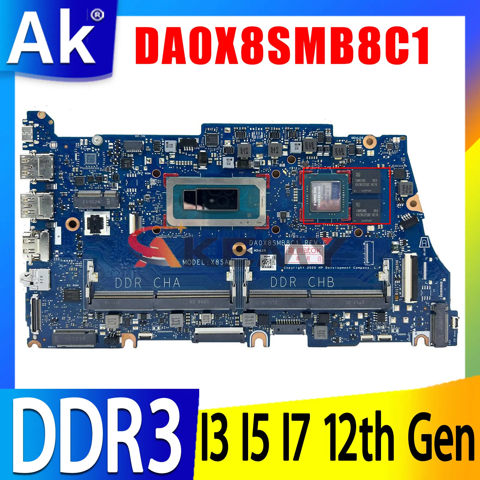 

For HP 440 G8 X8S DA0X8SMB8C1 Laptop Motherboard With i3 i5 i7 12th Gen CPU Mainboard w/ GPU 100% testing ok