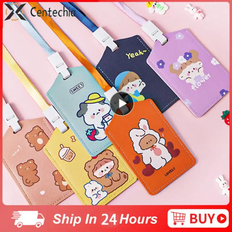 

Держатель для карт с рисунком, легкий Чехол для карт с мультяшным рисунком, симпатичный держатель для карт, студенческие товары, кожа около 15 г