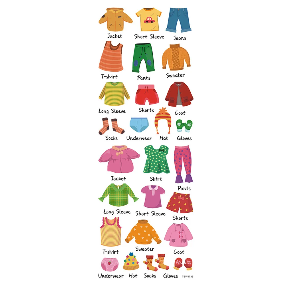 

Labels Clothing Dresser Clothes Stickers Sticker Decals Classification Wardrobe Kids Label Closet Sort Storage Drawer Kid Decal