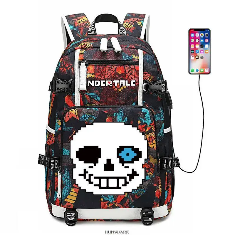 Мужской/женский рюкзак для мальчиков и девочек Undertale школьные ранцы