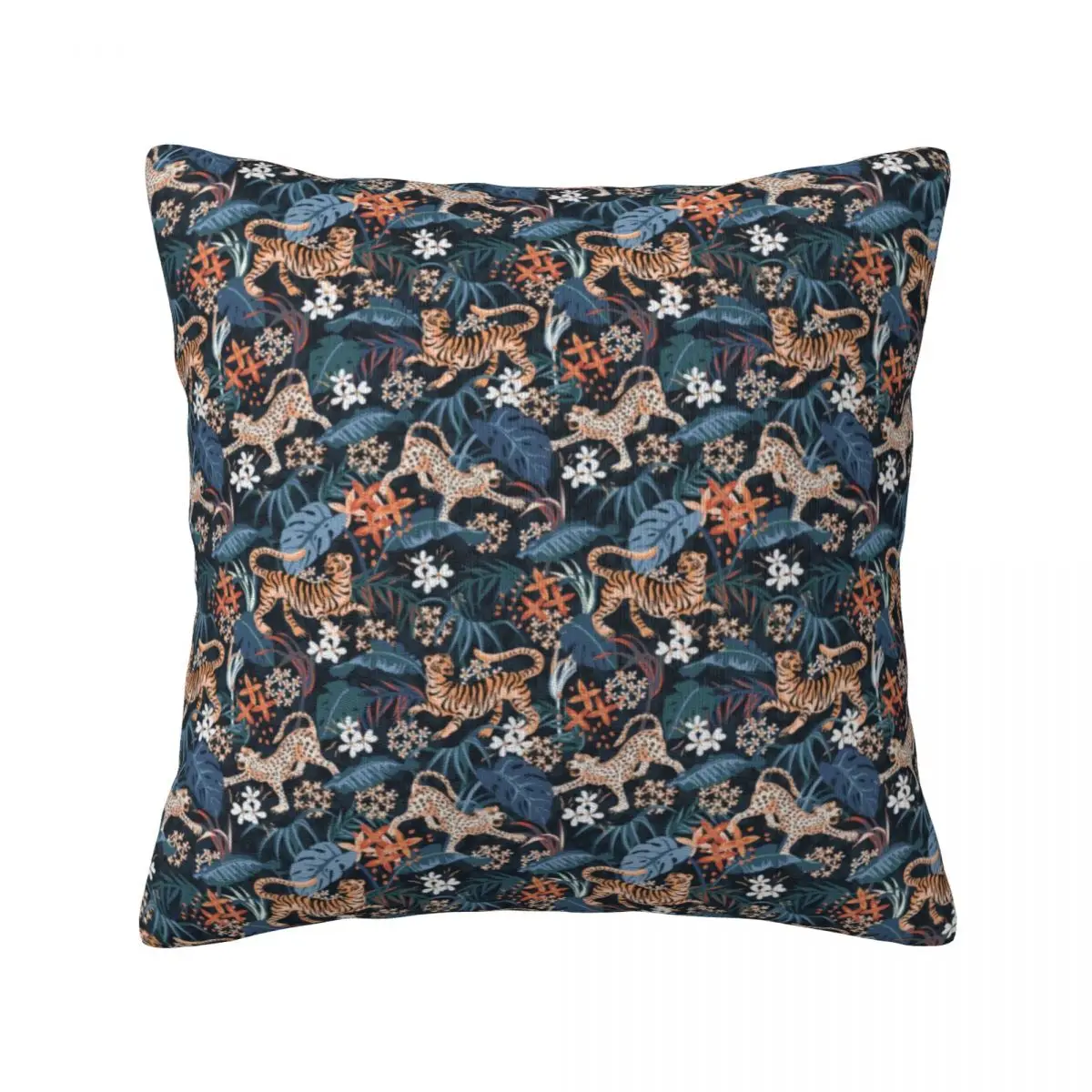 

Чехол с леопардовым и искусственным рисунком, чехол на молнии с изображением пальмовых листьев, джунглей, животных, летняя декоративная нак...