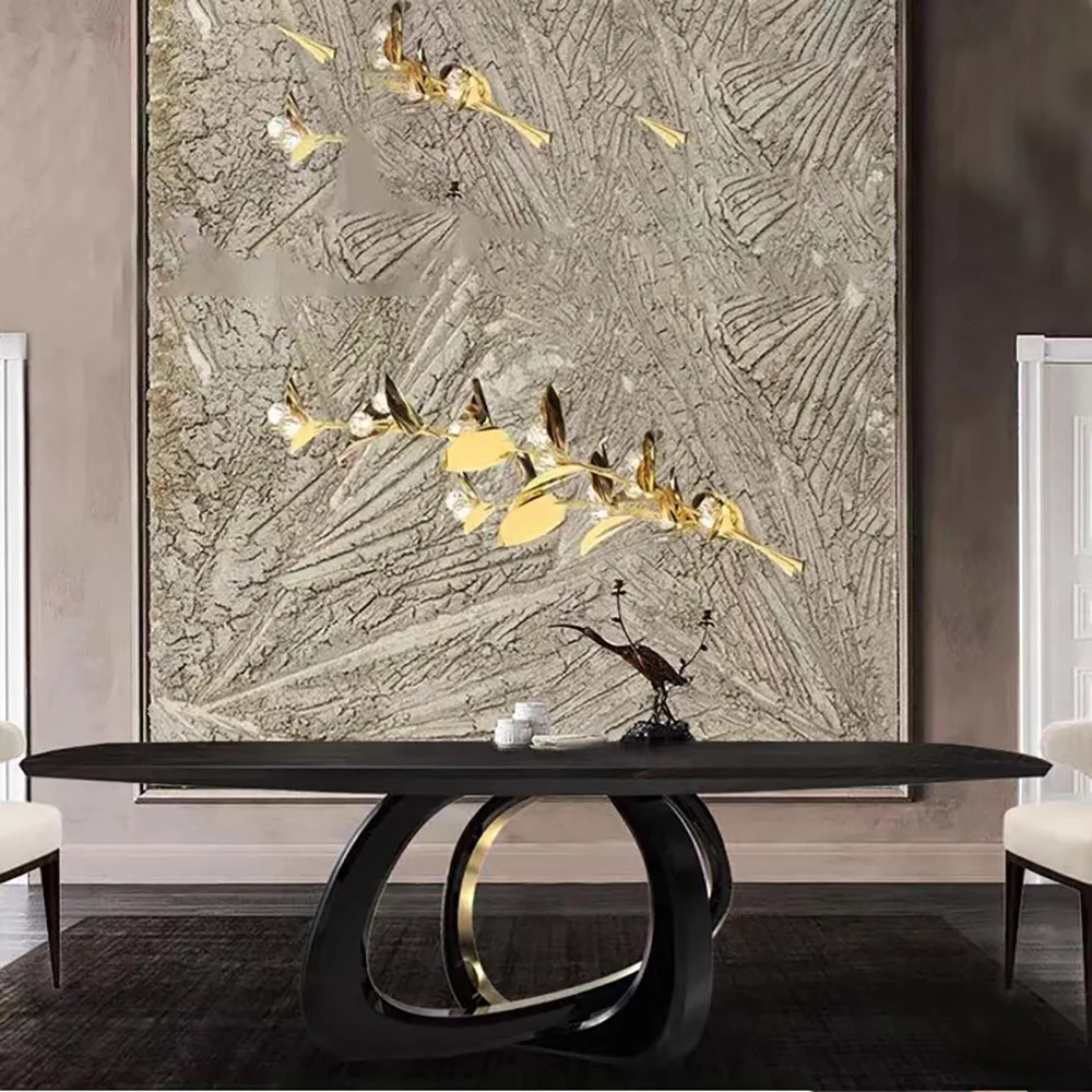 

Роскошный итальянский домашний обеденный стол, Высококачественная мраморная мебель