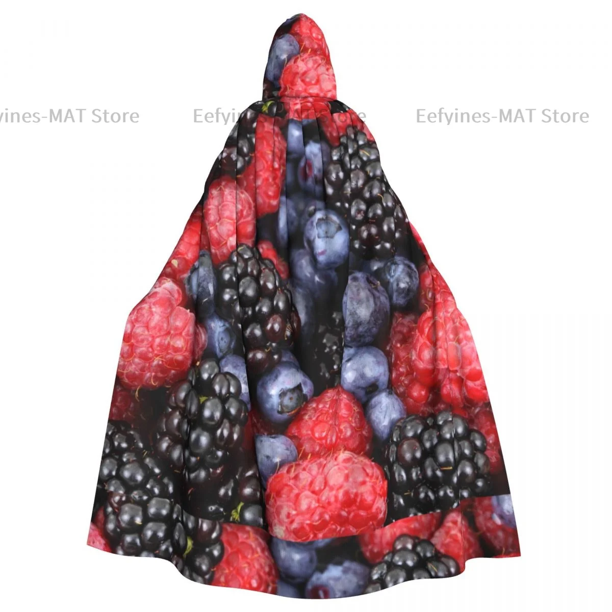 Взрослые хэллоуин ягоды фрукты еда плащ накидка с капюшоном средневековый