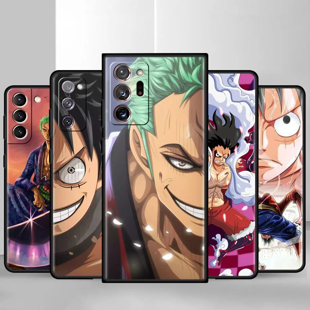 

Sea Adventure Anime Case For Samsung Galaxy S22 Ultra S20 FE S21 S8 S9 S10 S22 S20 Plus Note 20 10 9 Black Soft Funda Cover