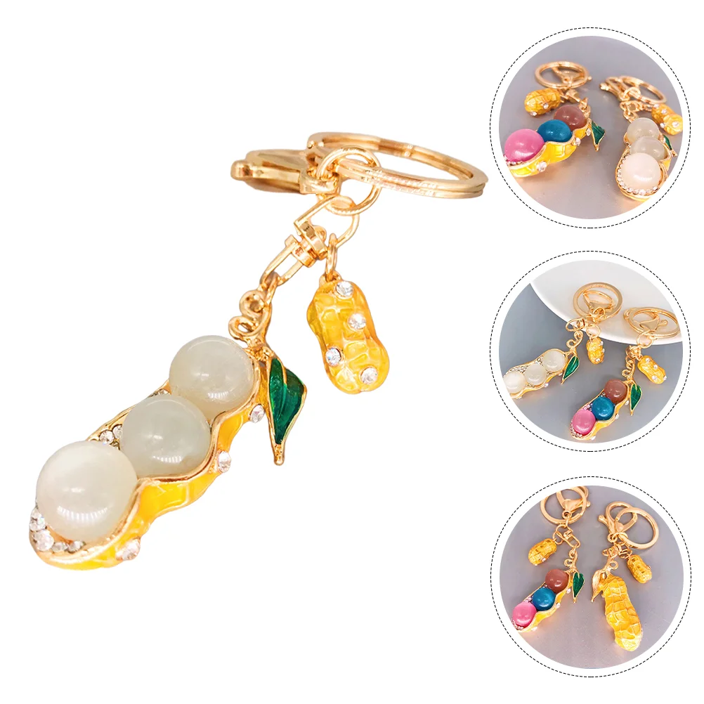 

Bling Keychain Peanut Key Chain Fashionable Keychain Purse Charm Keychain for Girls