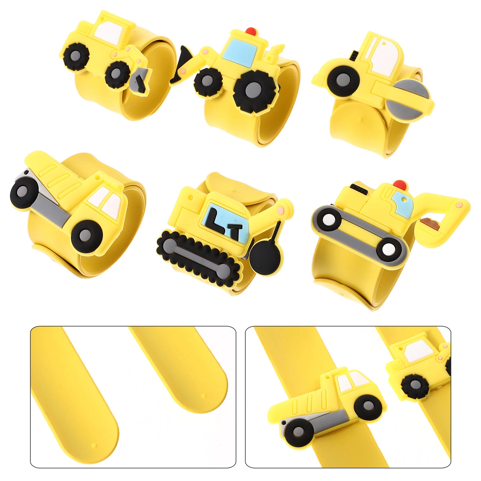

6 Pcs Bracelets Slap Bracelet Prizes Wrist Slap Bracelets Slap Bracelets For Kids Cartoon Slap Bands