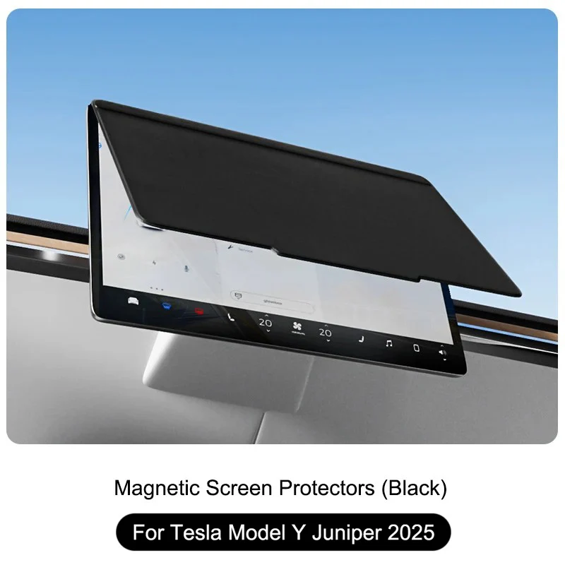

Для Tesla Model 3/Y 2021-2025 солнцезащитный козырек, водонепроницаемый навигационный пылезащитный чехол, анти-УФ-модель Y, защита экрана Juniper