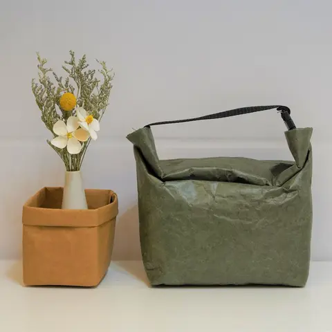 Tyvek, сумка для ланча, многоразовый изолированный бумажный Ланч-бокс, сумка-тоут, экологически чистый водонепроницаемый контейнер для ланча, для работы, школы, пикника