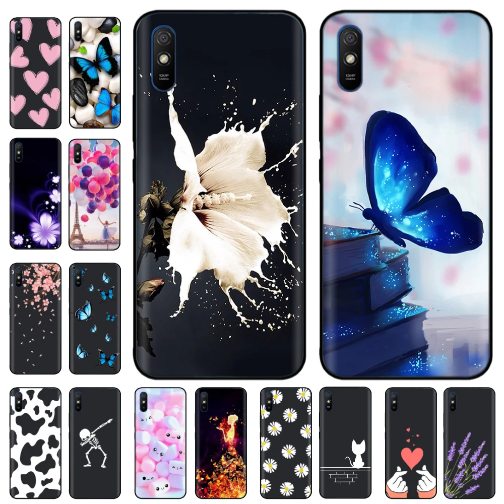 

Case For Redmi 9A Case Redmi 9AT Back Cover Soft Black Silicone Phone Case For Xiaomi Redmi 9A Case Redmi9A Cover Fundas Coque