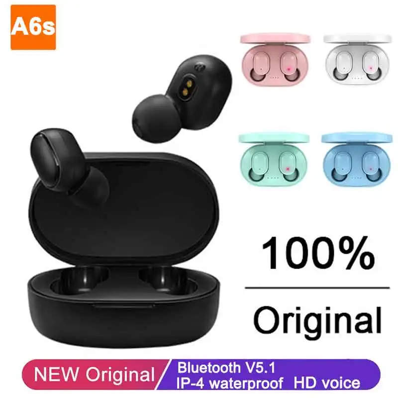 

Original Fone bluetooth A6S TWS Headphones Wireless Bluetooth Earphones Headset Sport Stereo Earbuds for Xiaomi Huawei iPhone
