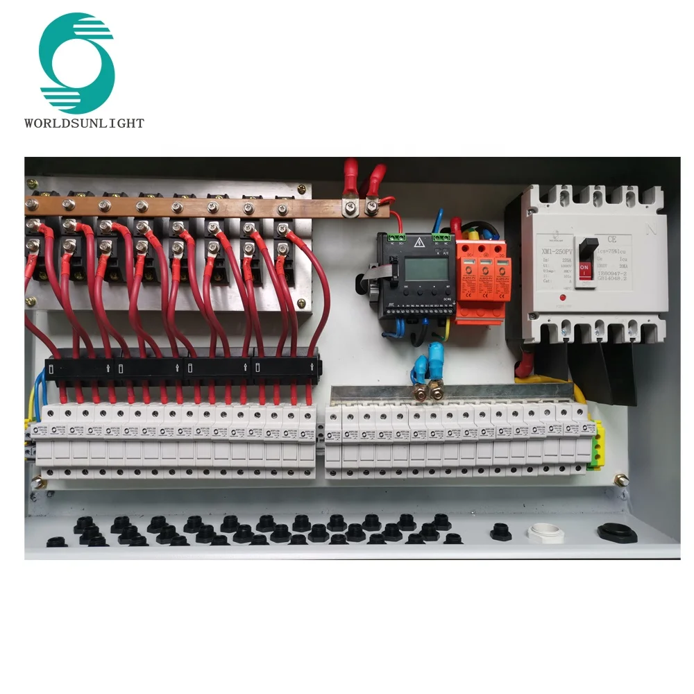 

IP65, 1 кВт, 2 кВт, 3 кВт, 5 кВт, 10 кВт, постоянный ток, 1000 В, 16-канальный строковый комбайнер солнечных батарей для солнечной энергетической системы